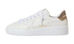 Purestar con stella in pelle bianca e marrone