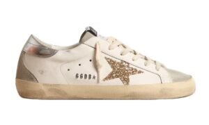 Super-Star White Ice Gray Gold Glitter (donna)