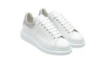 Scarpe da ginnastica oversize bianche con glitter