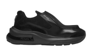 Brushed Leather Sneakers Bike Fabric Suede