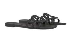 Ciabatta Con Logo G Intrecciate