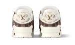Trainer White & Brown Damier