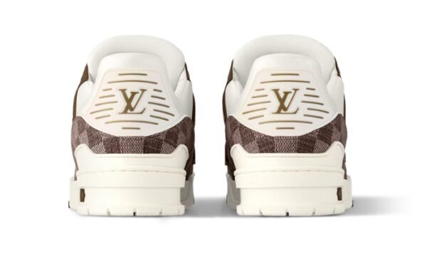 Trainer White & Brown Damier