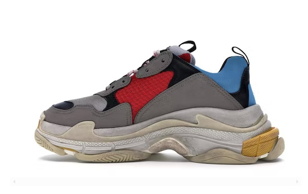 Triple S Grey Red Blue Triple S Grey Red Blue