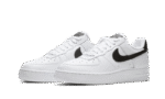 07 White Black Pebbled Leather